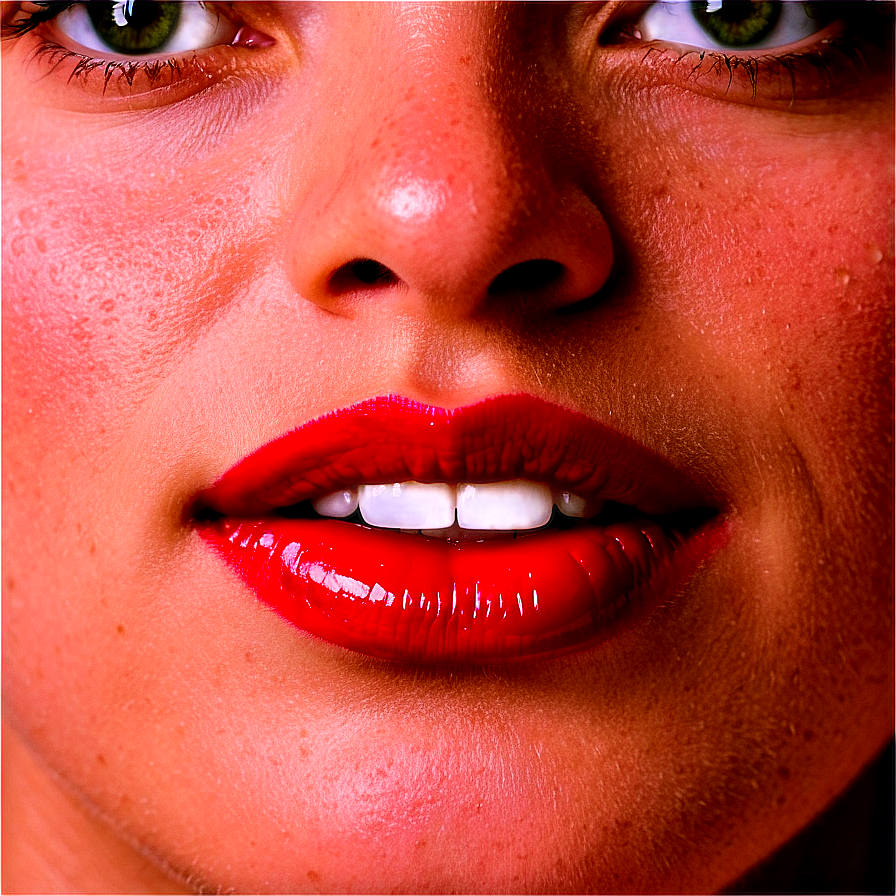 Red Lips With Braces Png Lgt27