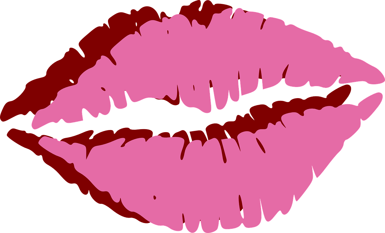 Red Lipstick Kiss Illustration