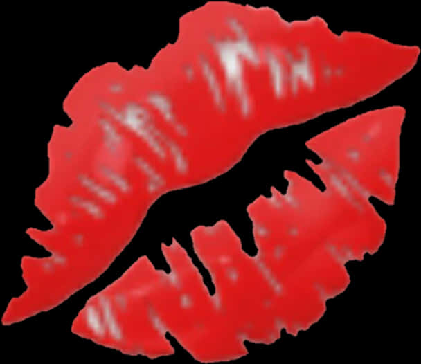 Red Lipstick Kiss Mark