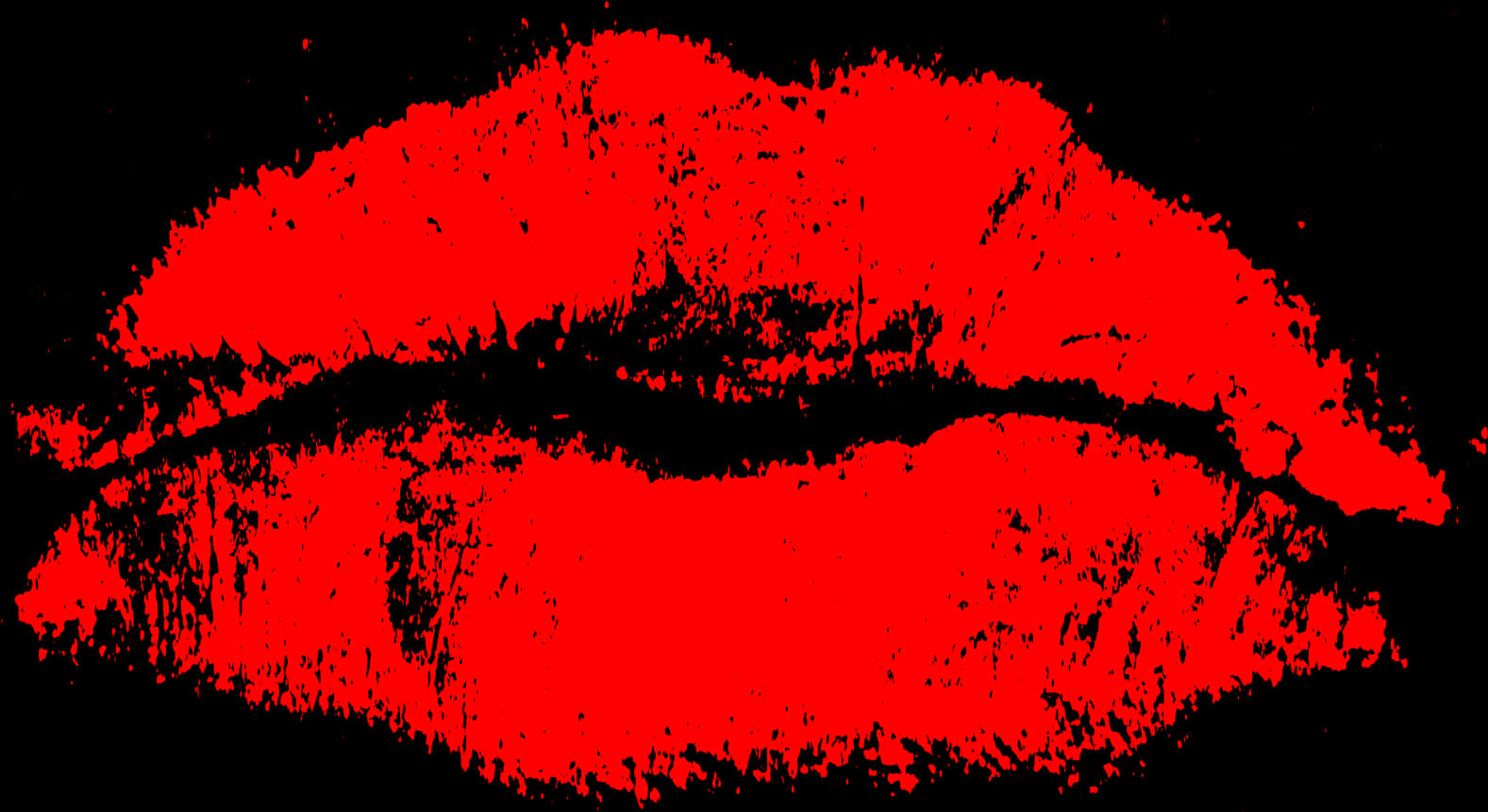 Red Lipstick Kiss Print