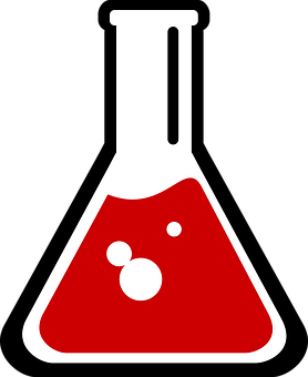 Red Liquid Erlenmeyer Flask Icon