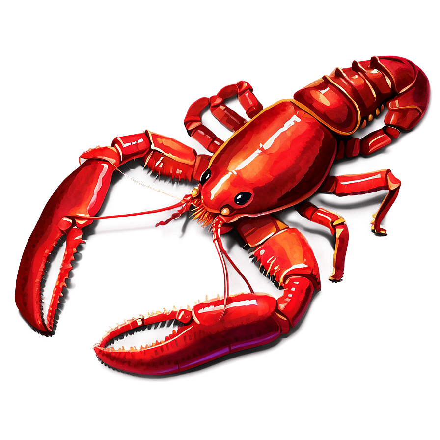 Red Lobster In Watercolor Png Uwj