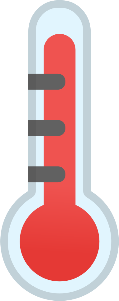 Red Mercury Thermometer Graphic