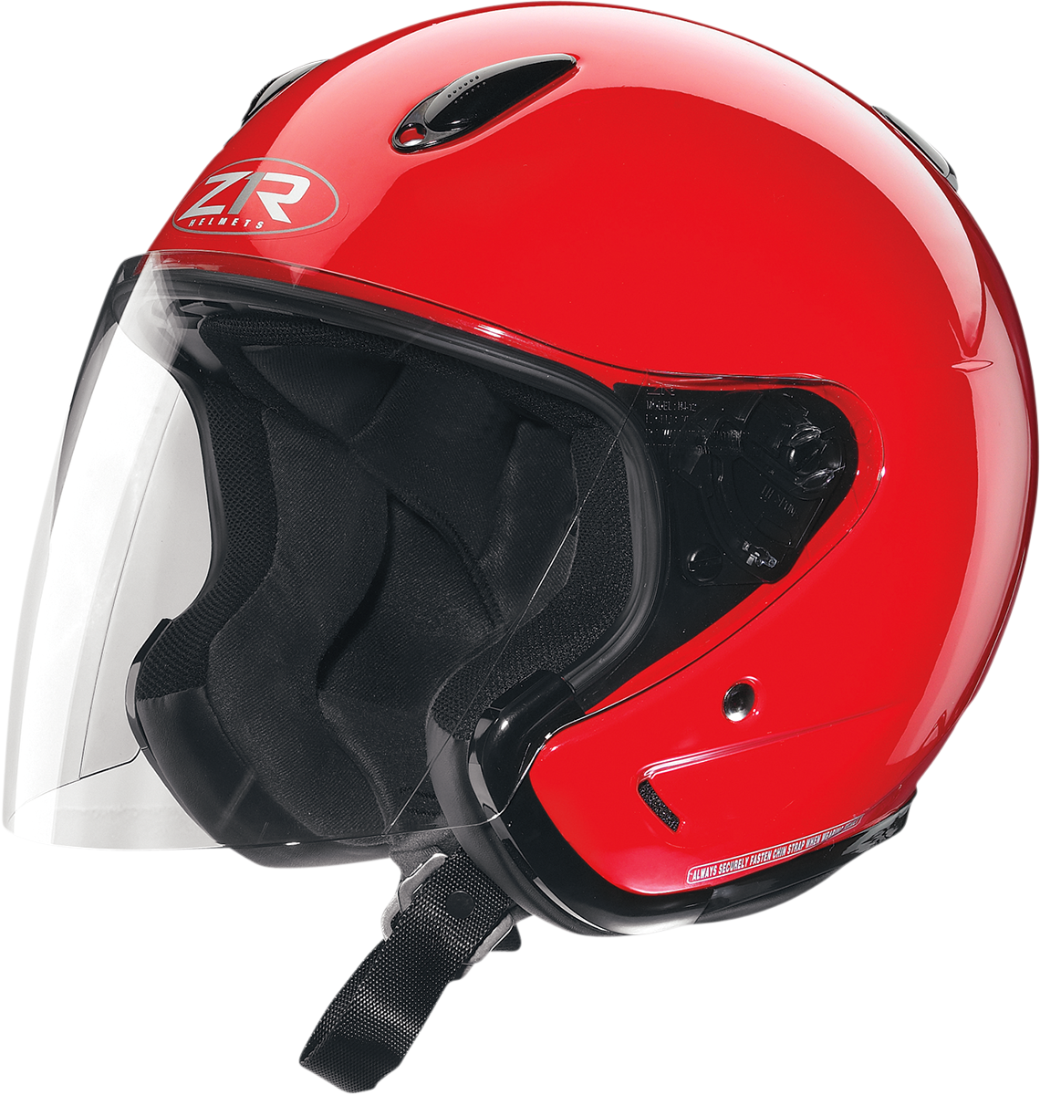 Red Motorcycle Helmet Side View