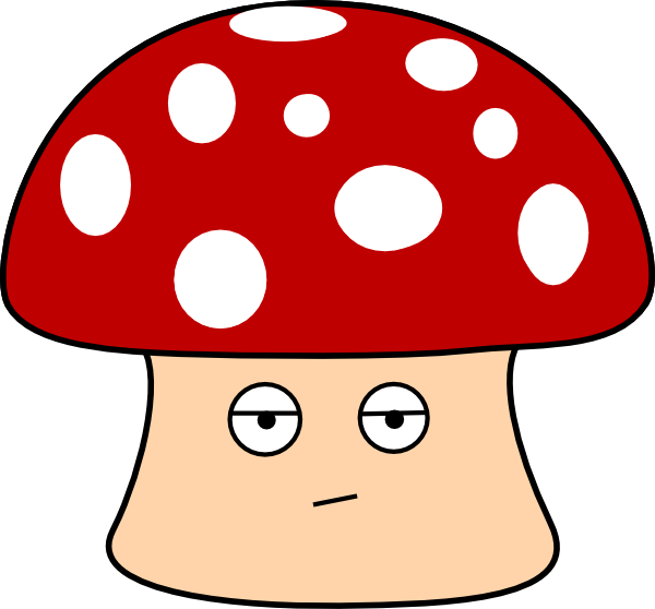 Red Mushroom Cartoon Expression