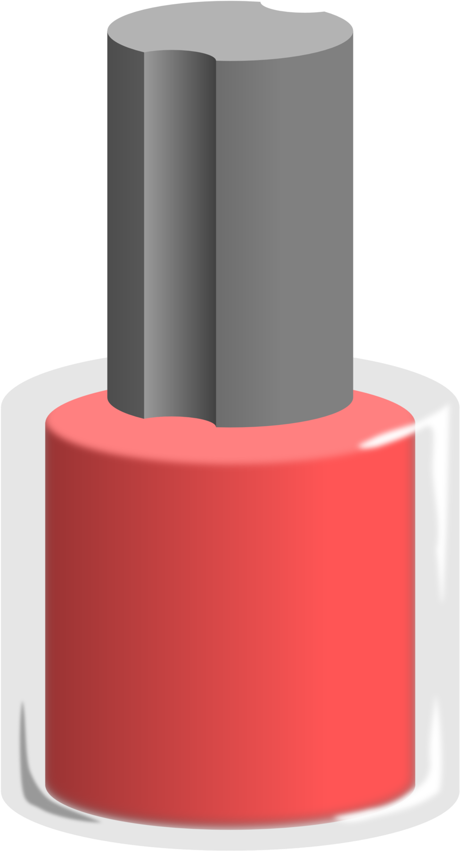 Red Nail Polish Bottle