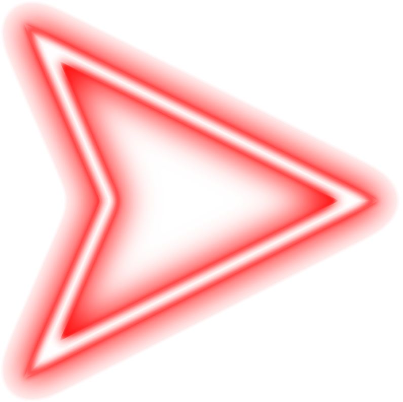 Red Neon Arrow Sign