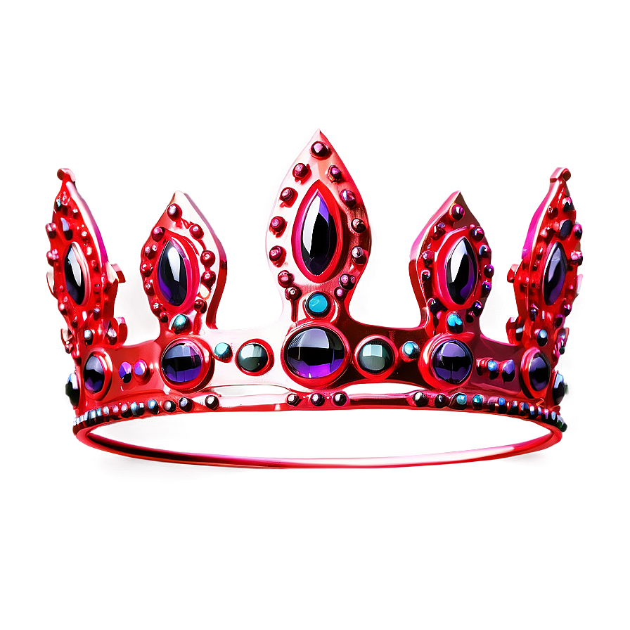 Red Neon Crown Png 06272024