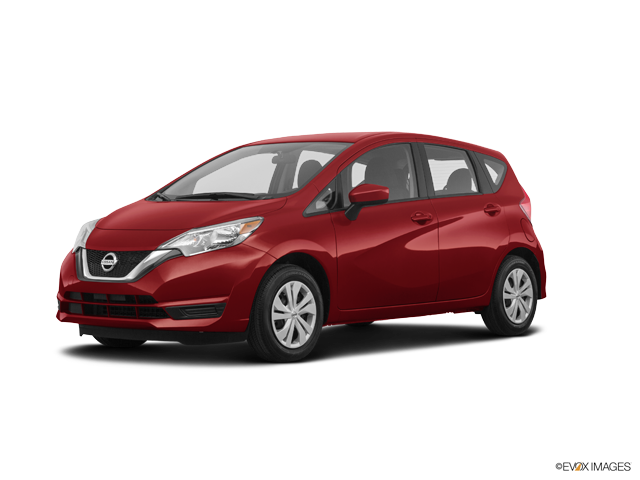 Red Nissan Versa Side View