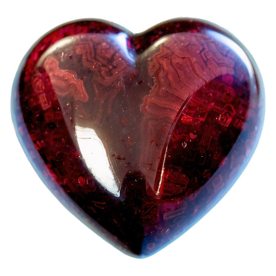 Red Obsidian Heart Png Tjy