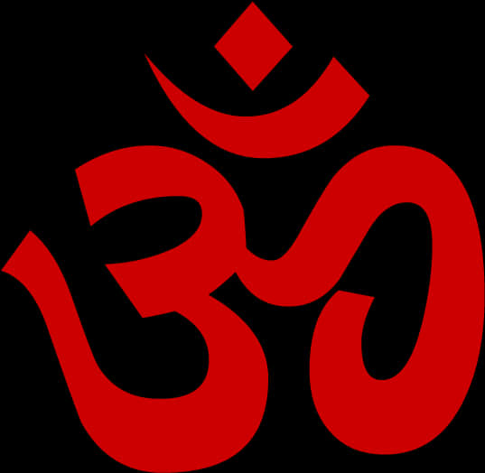 Red Om Symbol