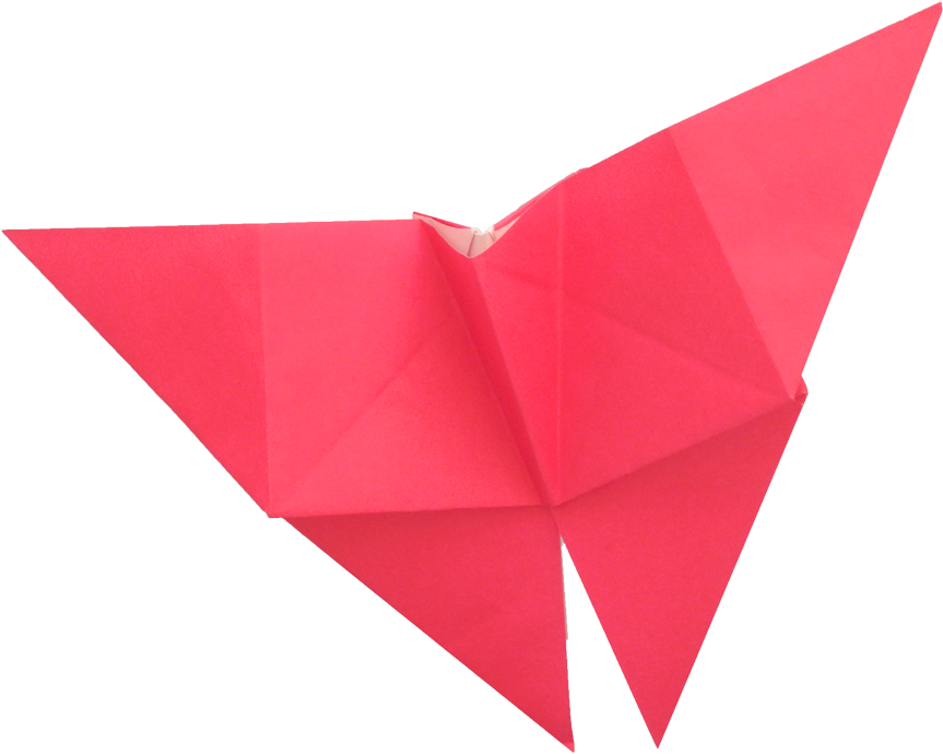 Red Origami Butterfly