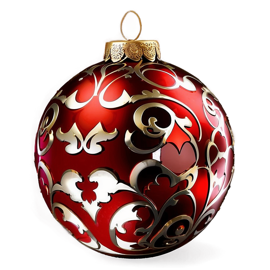 Red Ornament Collection Png 06212024