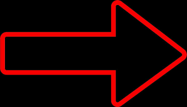 Red Outline Arrow Graphic