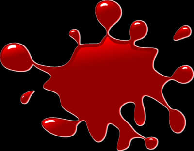 Red Paint Splash Graphic