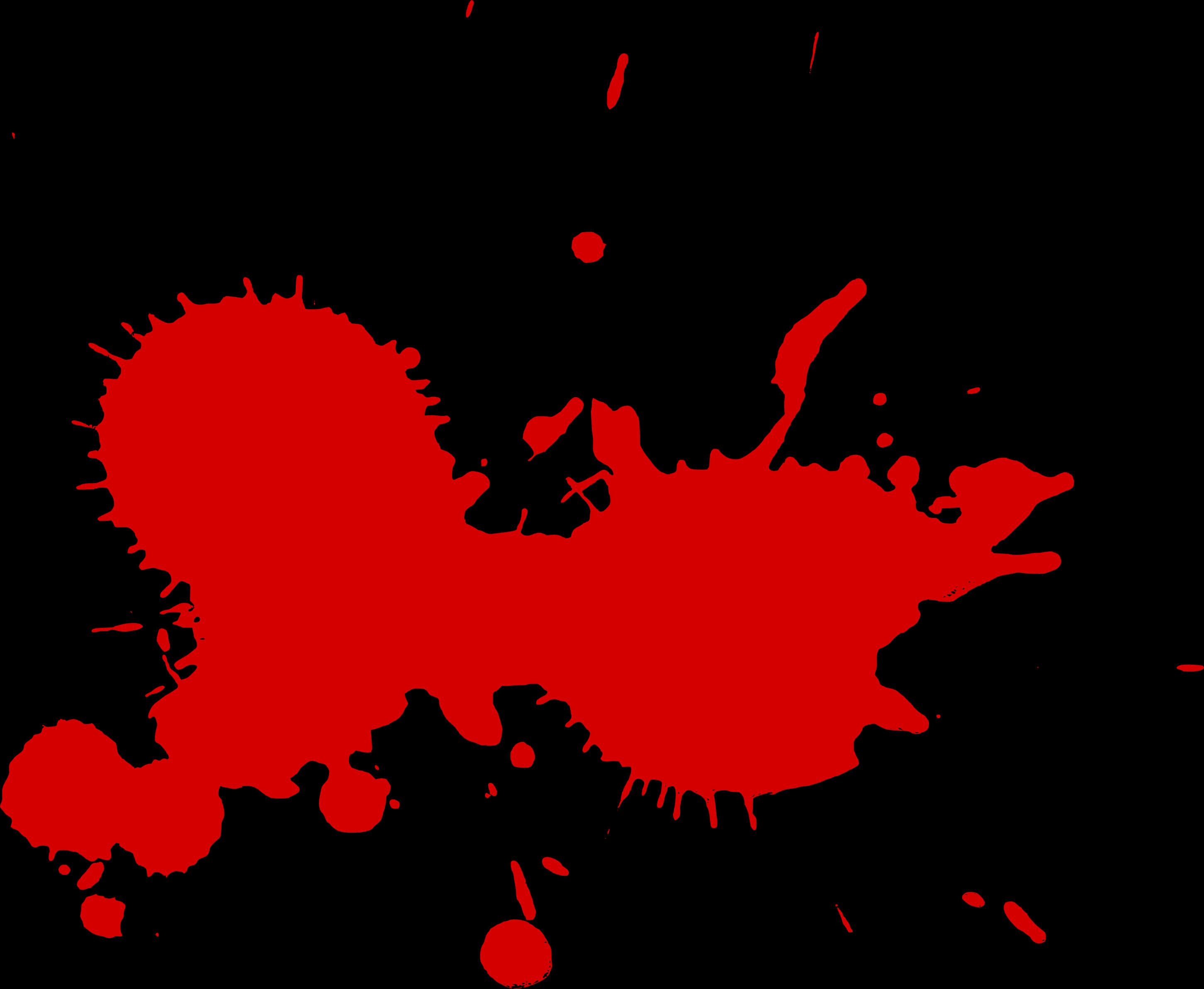 Red Paint Splatteron Black Background