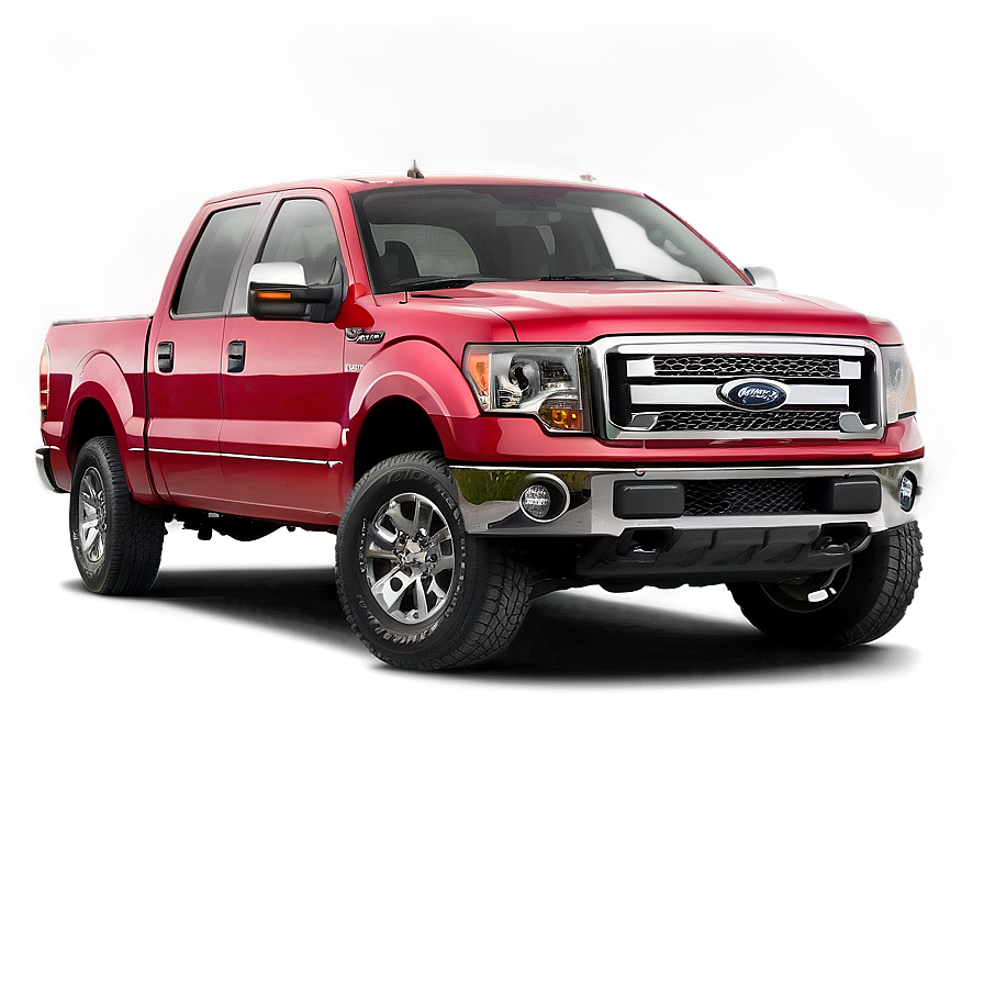 Red Pickup Truck Png Bow