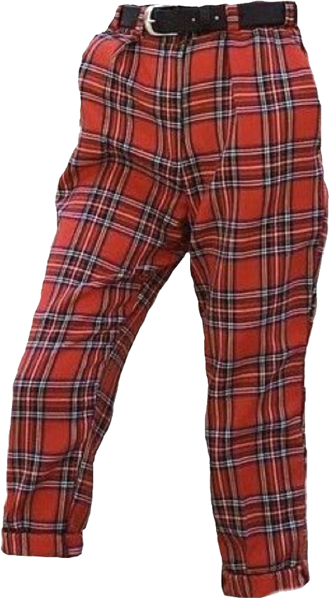 Red Plaid Pantswith Black Belt.png