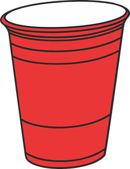 Red Plastic Cup Vector