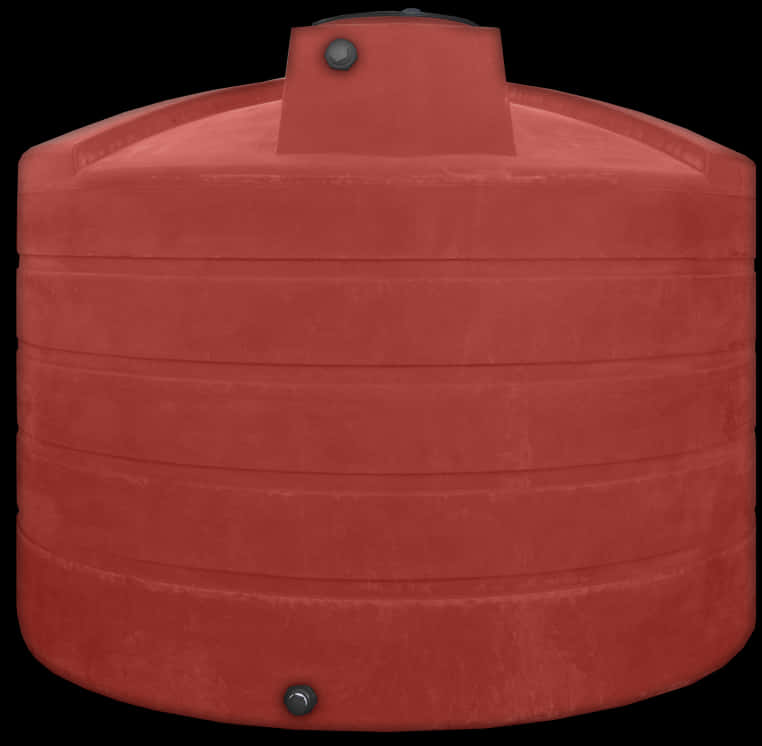 Red Plastic Water Tank Isolated