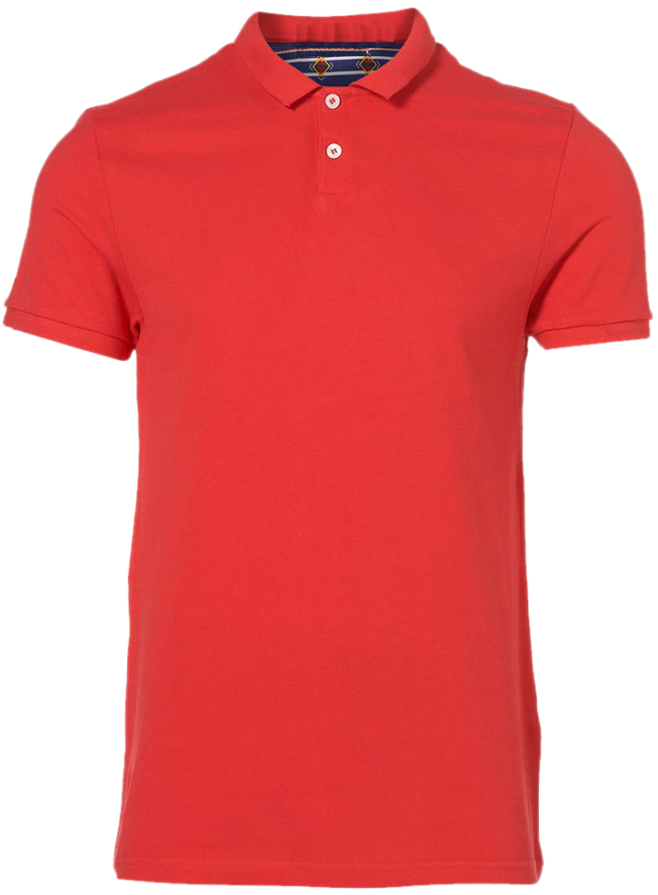 Red Polo Shirt Embroidered Logo