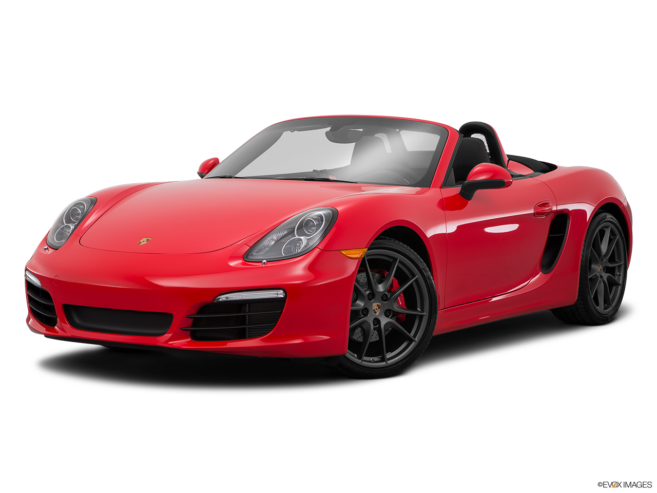 Red Porsche Convertible Sports Car