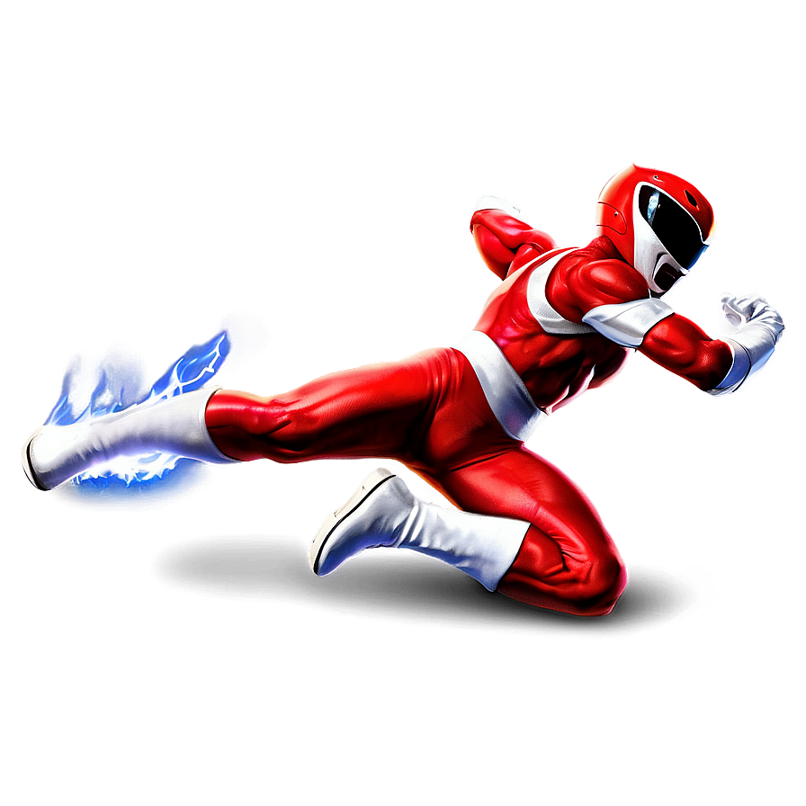 Red Power Ranger Lightning Effect Png 40