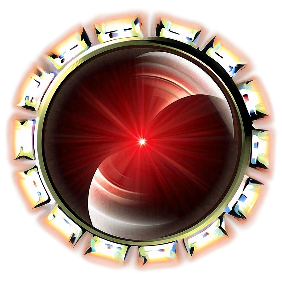 Red Prism Lens Flare Png Nal25