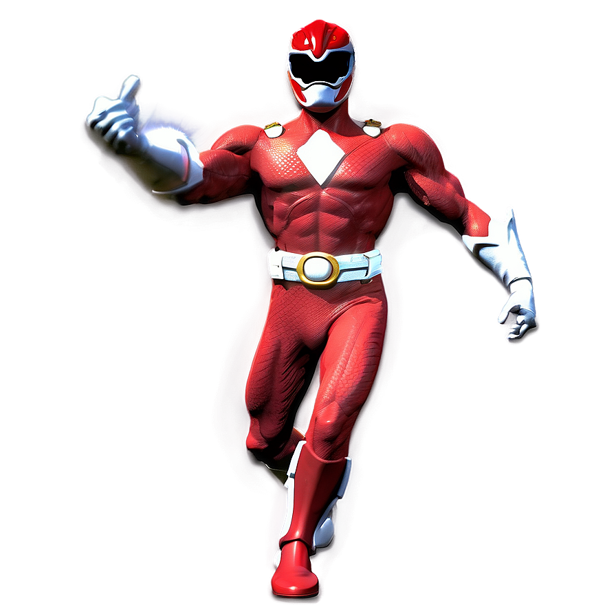 Red Ranger In Battle Mode Png Gou