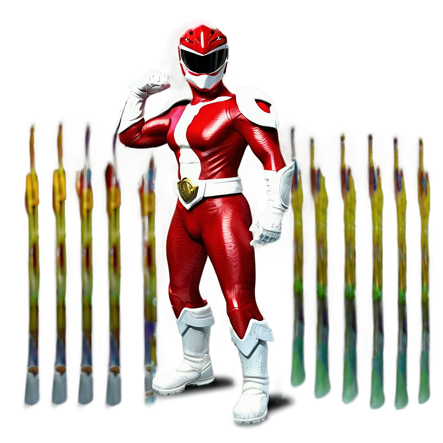 Red Ranger In Full Gear Png Upn48