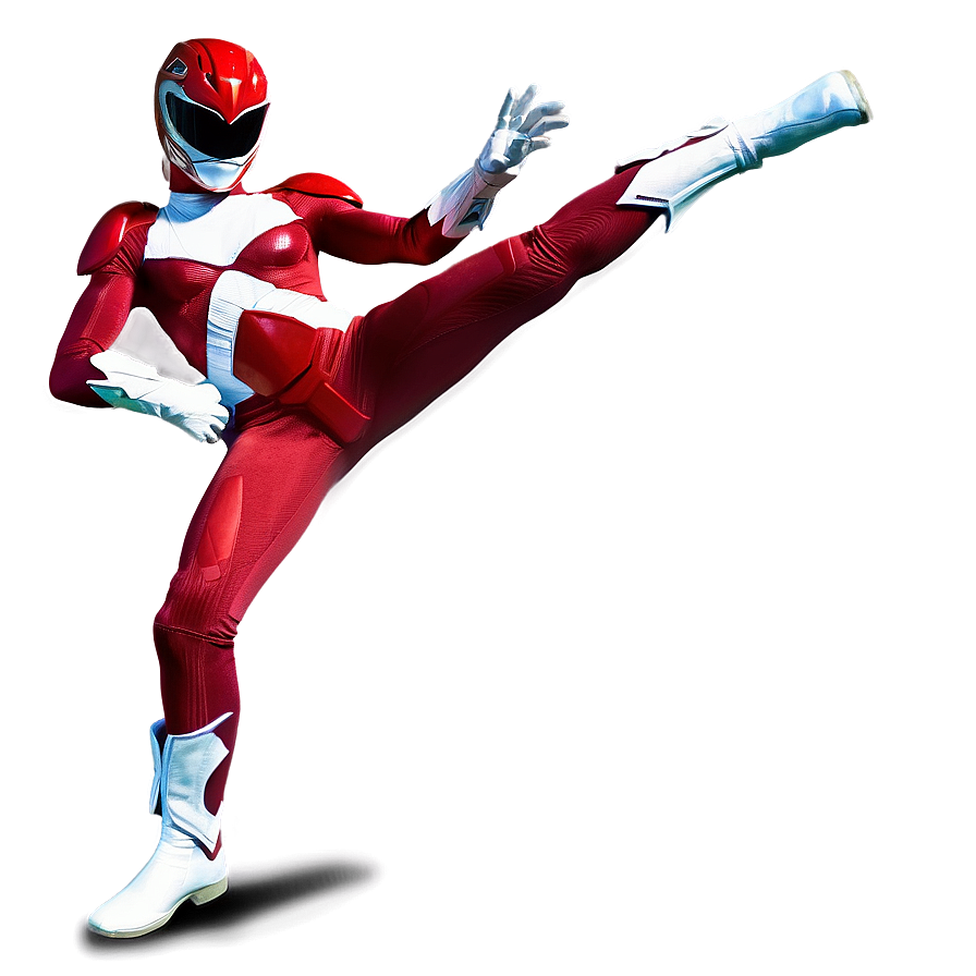 Red Ranger Legacy Pose Png 57