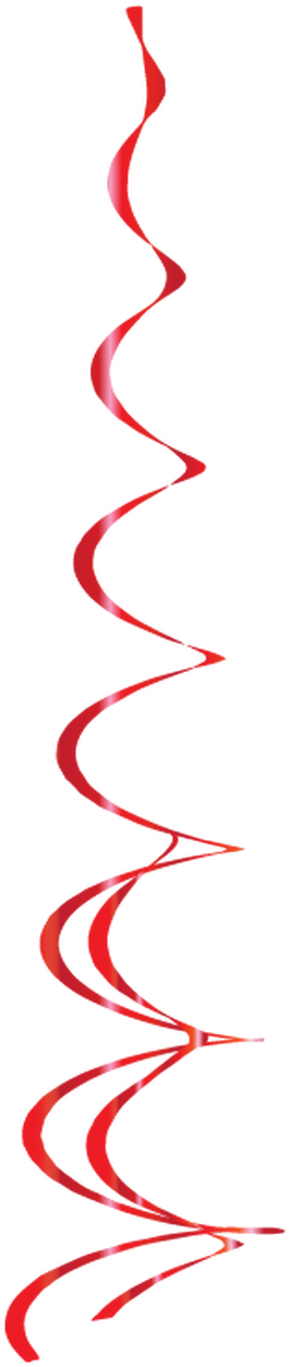 Red Ribbon Spiral Curve