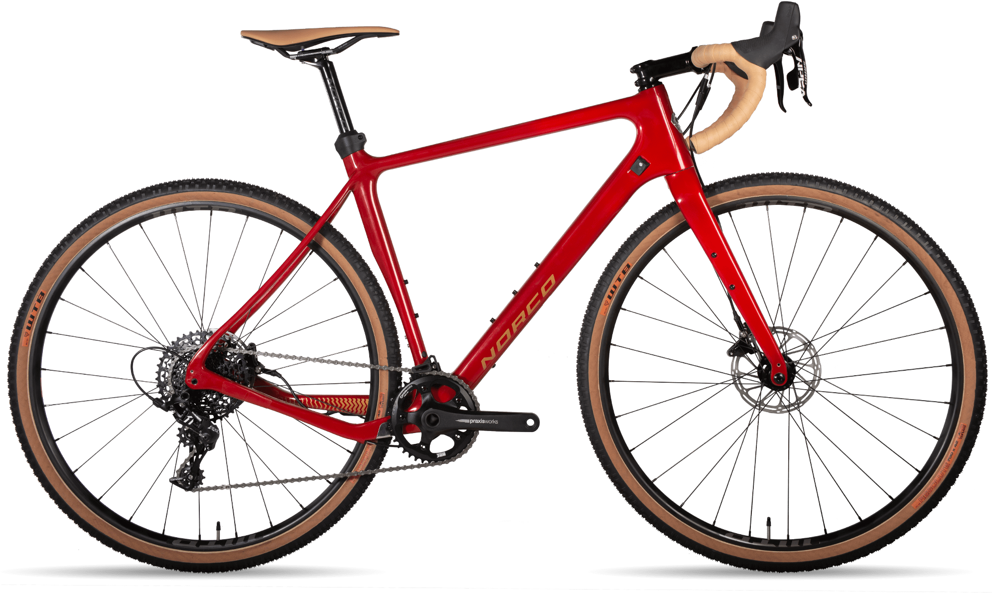 Red Road Bike Profile View