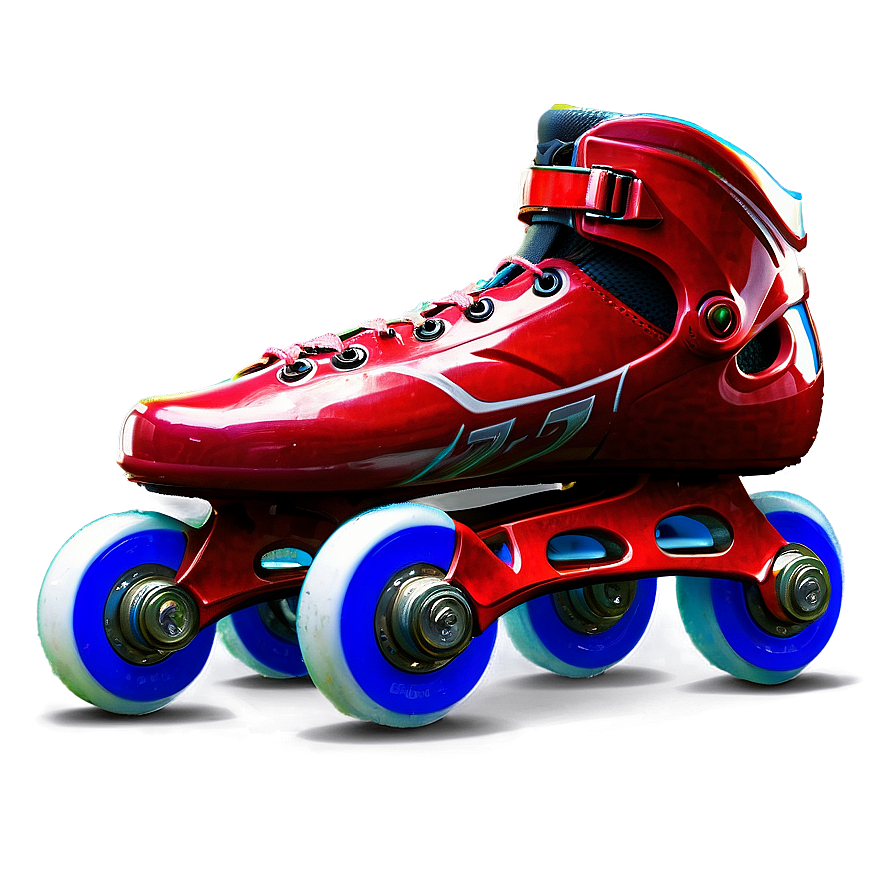 Red Rollerblades Png Plk3