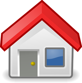 Red Roofed Home Icon