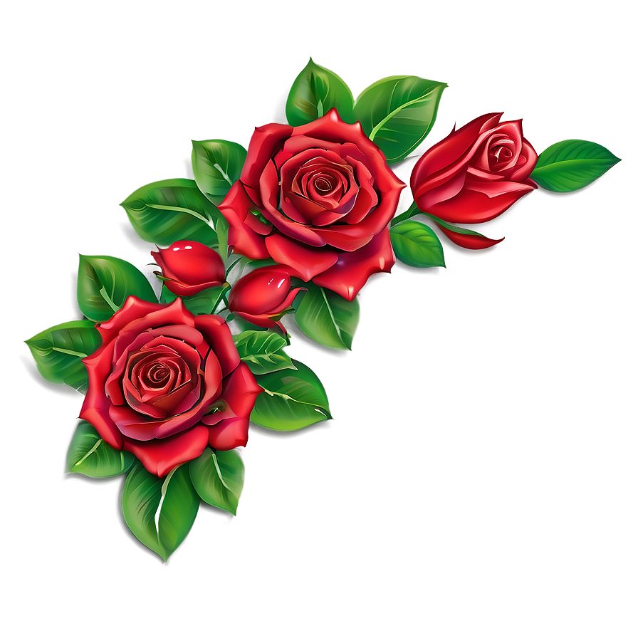 Red Rose Border Png 05242024