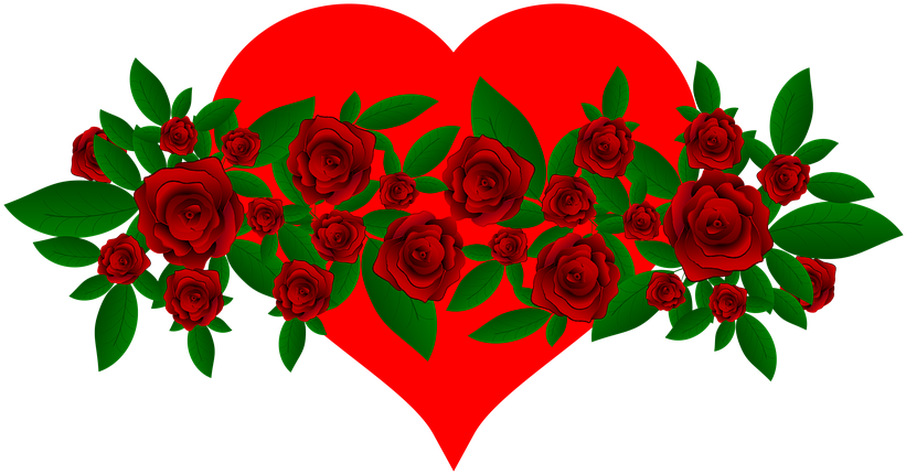 Red Rose Heart Graphic