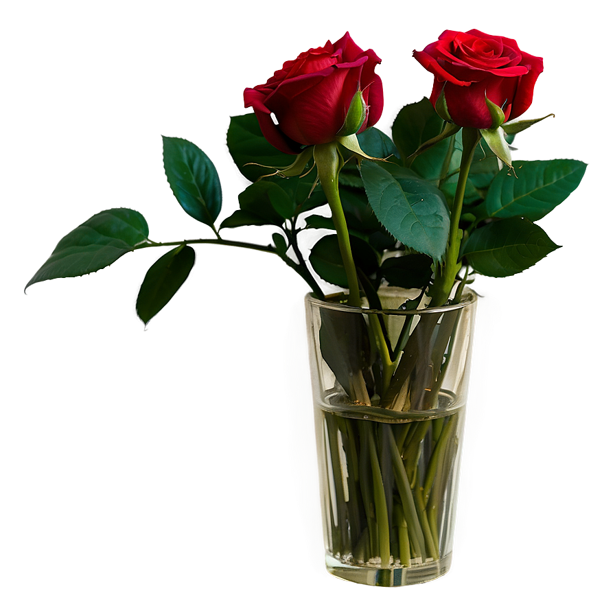 Red Rose In Vase Png 35