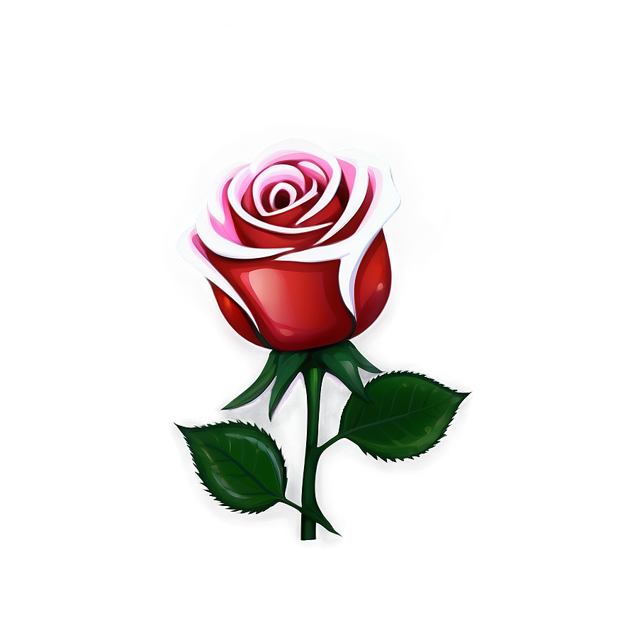 Red Rose On Black Png 7