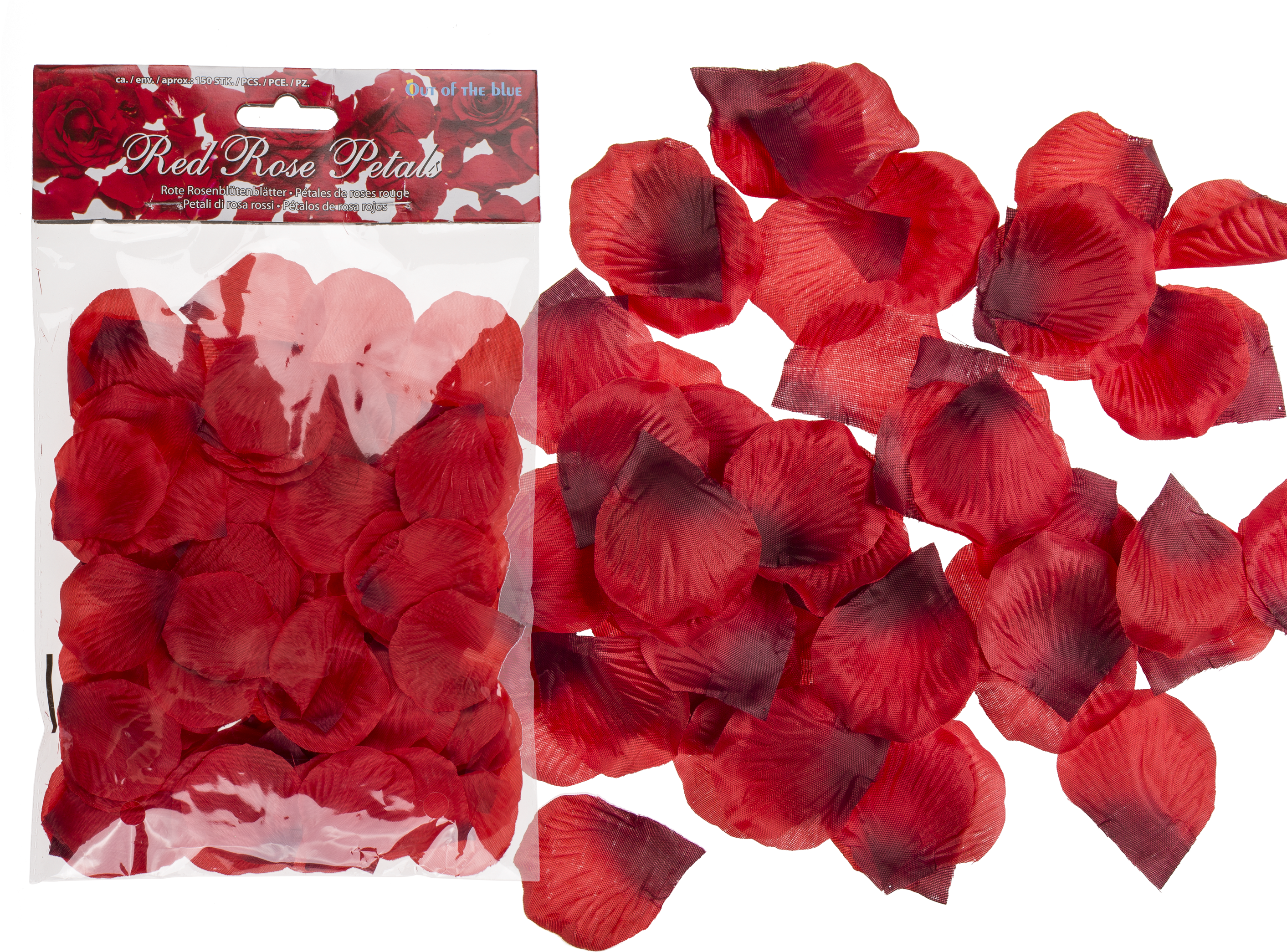 Red Rose Petals Packand Scattered