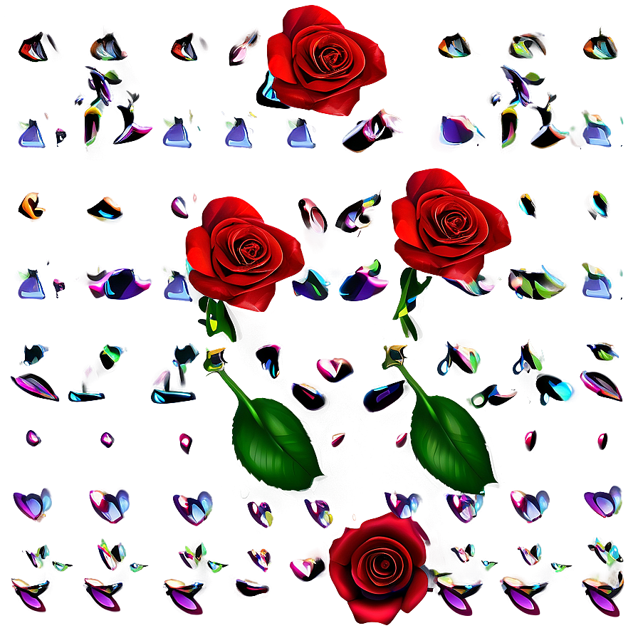 Red Rose Petals Png 51