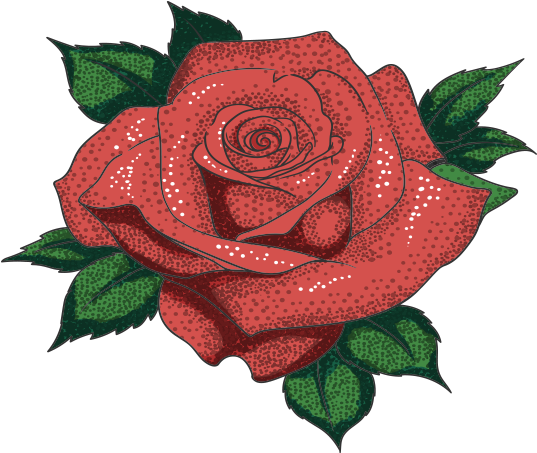 Red Rose Tattoo Design