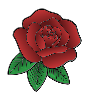 Red Rose Vector Art