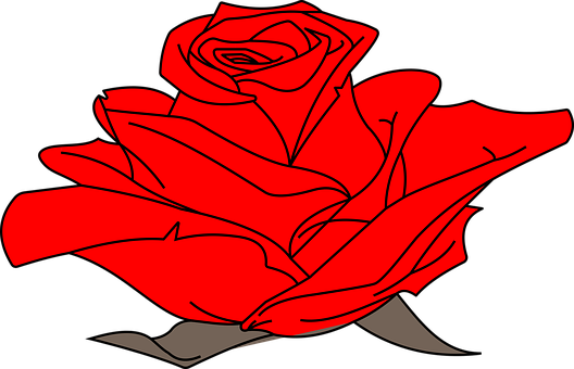 Red Rose Vector Art