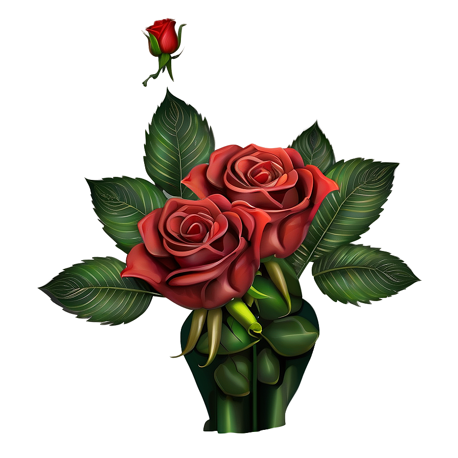 Red Roses Bouquet Png 06122024