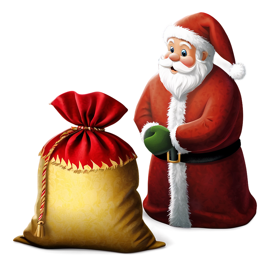 Red Santa Sack Png 98