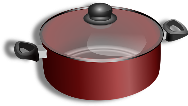 Red Saucepanwith Lid