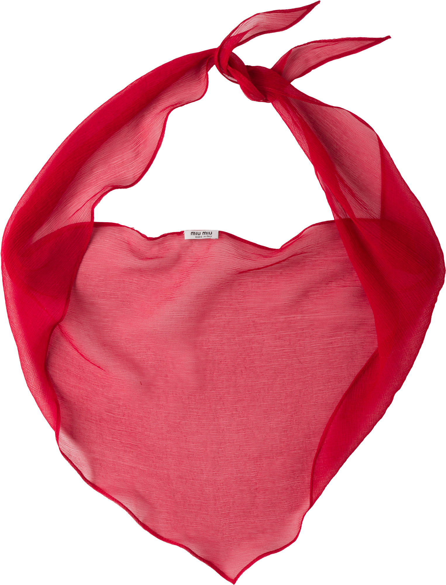 Red Scarf Knotted Transparent Background