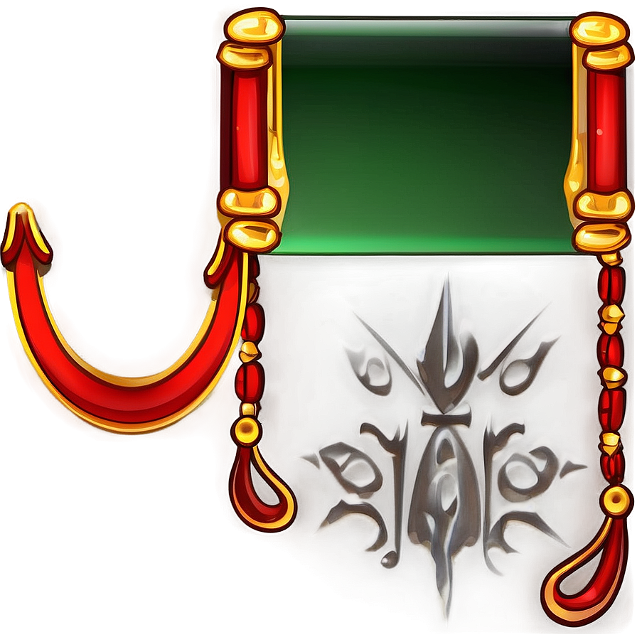 Red Scroll Banner Png Qbp66