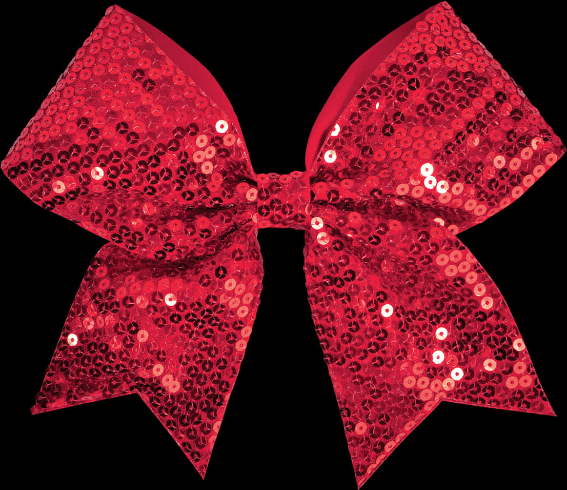 Red Sequin Bow Decoration